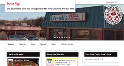 Desktop Screenshot of frankspizzalexington.com